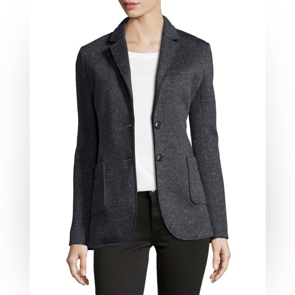 NEW ATM Bonded Knit Sport Blazer in Charcoal Grey Work Business Casual - Picture 3 of 13